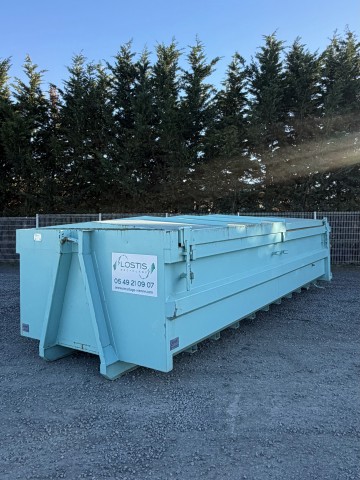 Location Benne 15 m³ Toit coulissant